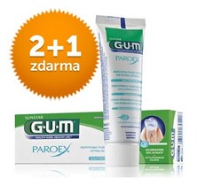 AKCE! GUM Paroex 0,06% CHX zubní pasta 2+1 ZDARMA
