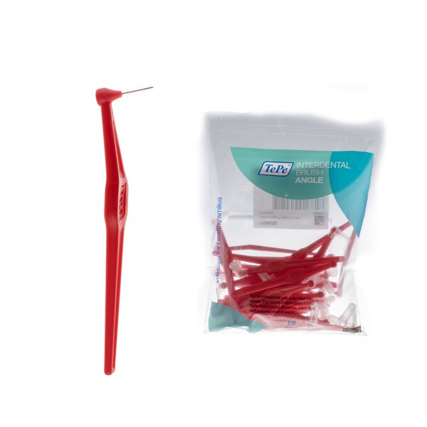 Levně TePe Multipack ANGLE 0,50 mezizubní kartáčky červené 25 ks