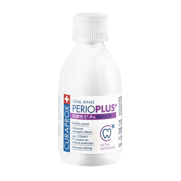Levně Curaprox Perio Plus+ Forte 0,20% ústní voda 200 ml