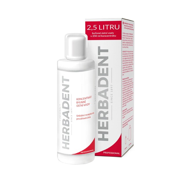 Herbadent Professional ústní voda koncentrát 250 ml