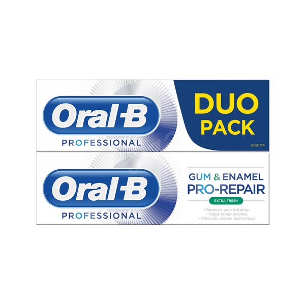 Oral-B Gum & Enamel Professional Extra Fresh zubní pasta 2x75 ml