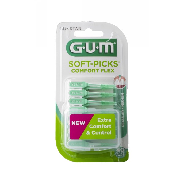 GUM Soft Picks Comfort Flex mezizubní kartáčky 40 ks