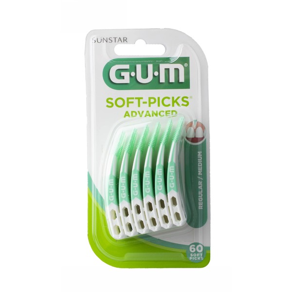 GUM Soft Picks Advanced Regular mezizubní kartáčky 60 ks