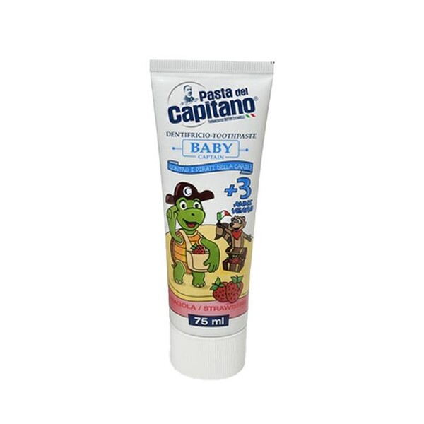 Pasta del Capitano Baby Strawberry dětská zubní pasta 75 ml