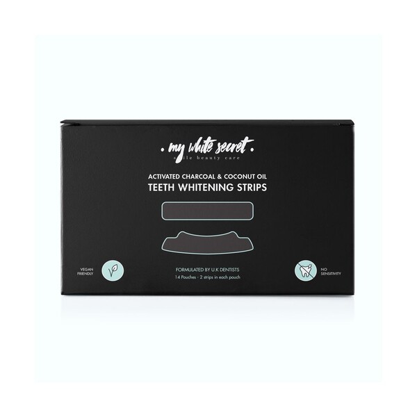 My White Secret Whitening Strips Charcoal bělicí pásky 14 ks