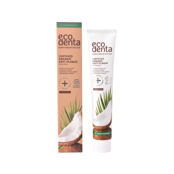 Ecodenta Organic Anti-Plaque Coconut Oil  zubní pasta 75 ml