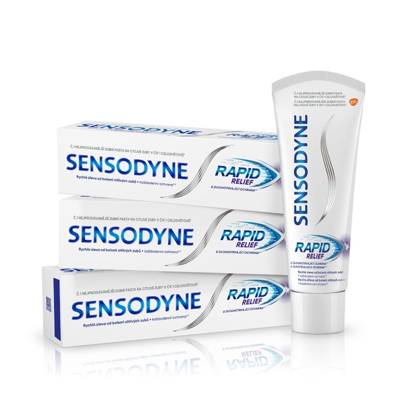 Sensodyne Rapid zubní pasta 3x75ml