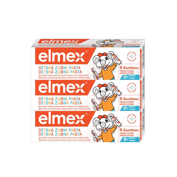 Elmex Kids dětská zubní pasta 3x50 ml