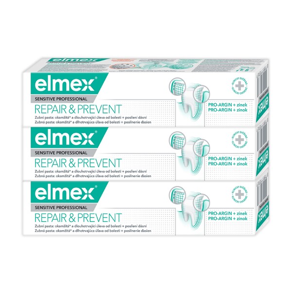 Elmex Sensitive Professional Repair&Prevent zubní pasta 3x75 ml