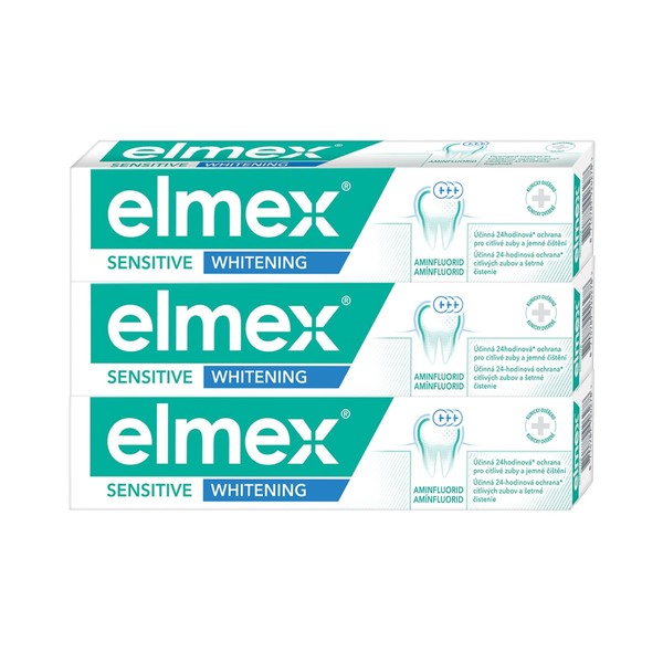 Elmex Sensitive Whitening 3×75 ml