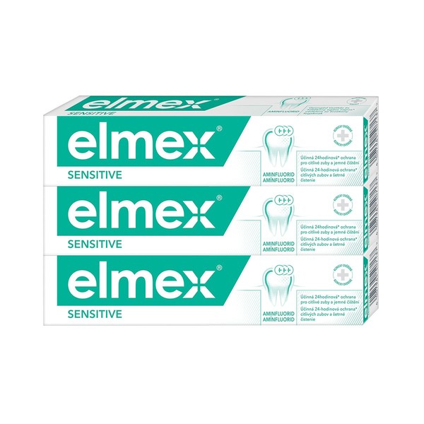 Elmex Sensitive zubní pasta 3×75 ml
