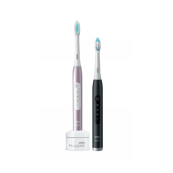 Oral-B Pulsonic Slim Luxe 4900 Black + Pink sonický kartáček 2 ks