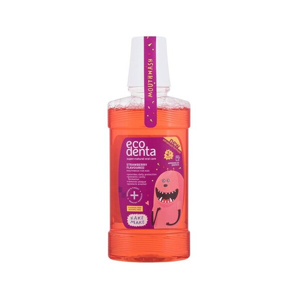 Ecodenta Kids Strawberry dětská ústní voda 250 ml