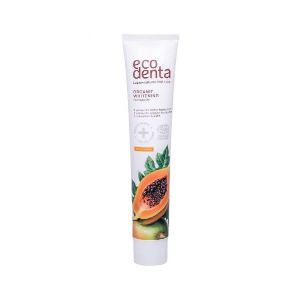 Ecodenta Organic Whitening Papaya zubní pasta 75 ml