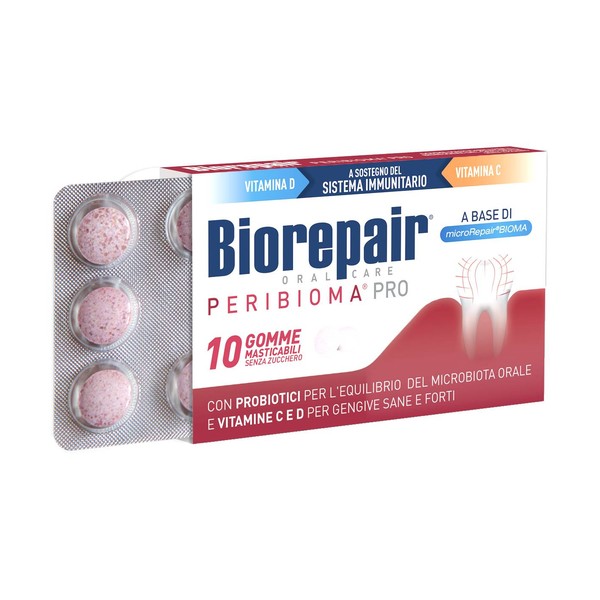 Biorepair Peribioma Pro Gums žvýkačky 10 ks