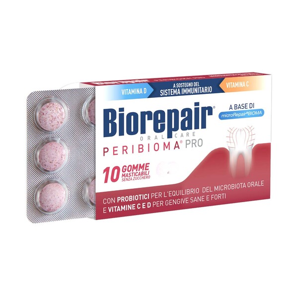 Biorepair Peribioma Pro Gums žvýkačky 10 ks