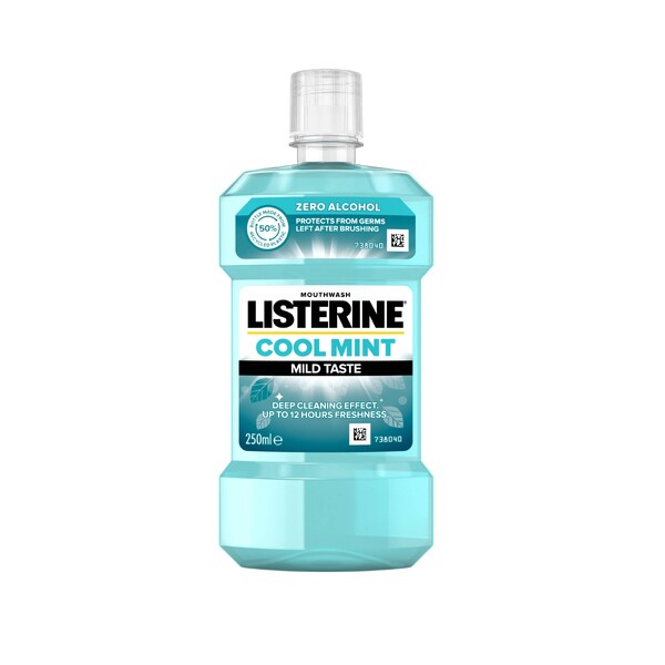 Listerine Cool Mint Mild Taste ústní voda 250 ml