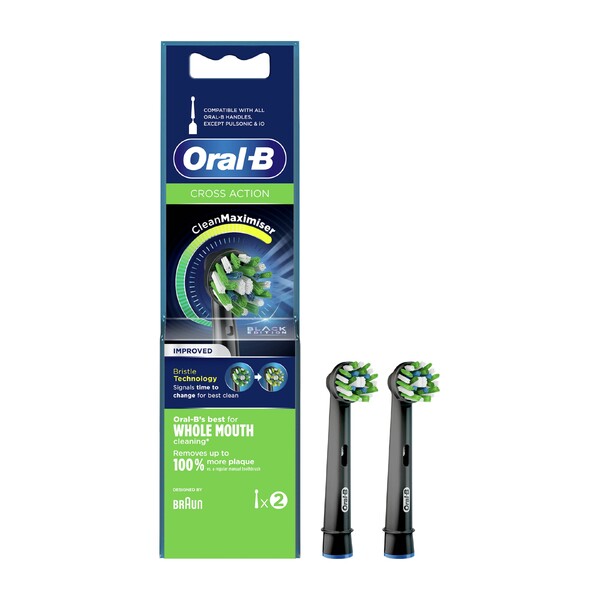 Oral-B CrossAction Black CleanMaximiser náhradní hlavice 2 ks