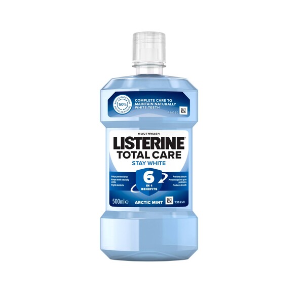 Listerine Total Care Stay White ústní voda 500 ml