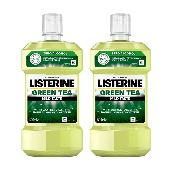Listerine Green Tea ústní voda 2x500 ml