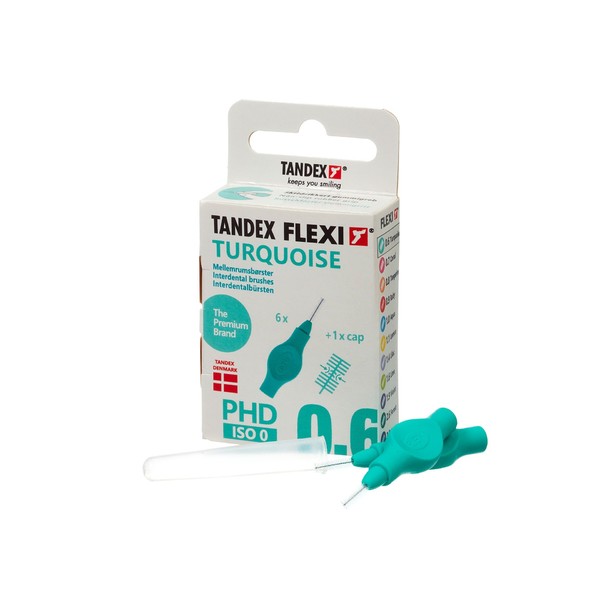 Tandex Flexi 0,6 Turquoise mezizubní kartáček 6 ks