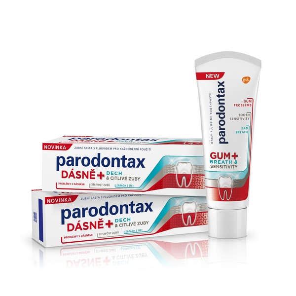 Parodontax Dásně + Dech & Citlivé zuby zubní pasta 2x75 ml