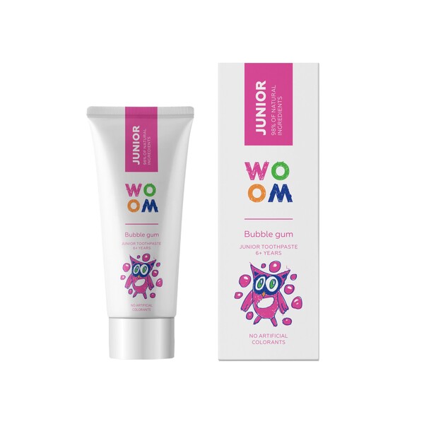 Woom Junior Bubble Gum dětská zubní pasta 50 ml