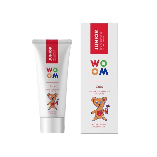 Woom Junior Cola dětská zubní pasta 50 ml