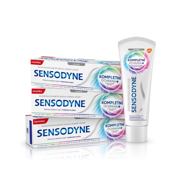 Sensodyne Complete Whitening zubní pasta 3x75 ml