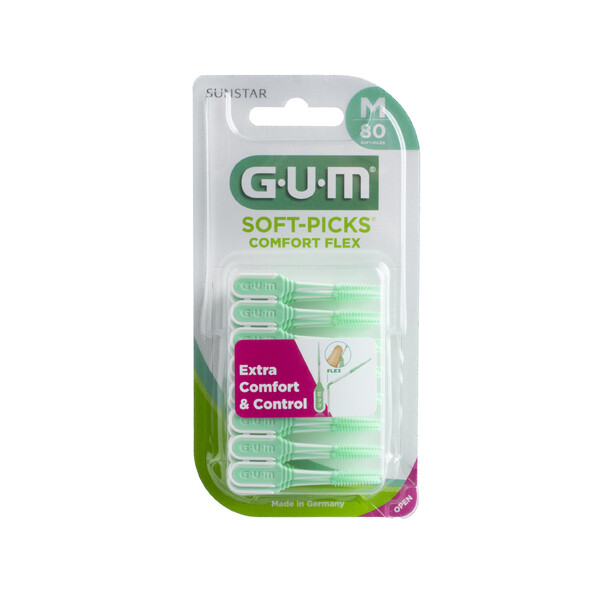 GUM Soft Picks Comfort Flex Medium mezizubní kartáček 80 ks