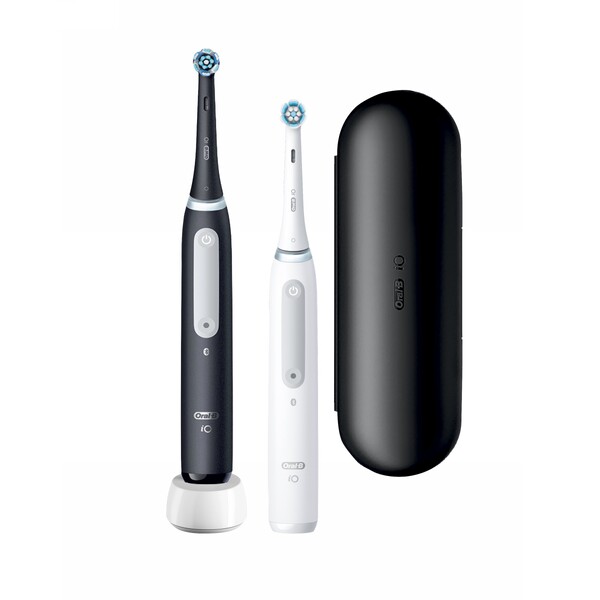 Oral-B iO Series 4 Duo Black+White magnetický kartáček 2 ks