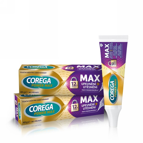 Corega Max Upevnění+Utěsnění fixační krém 2x40 g