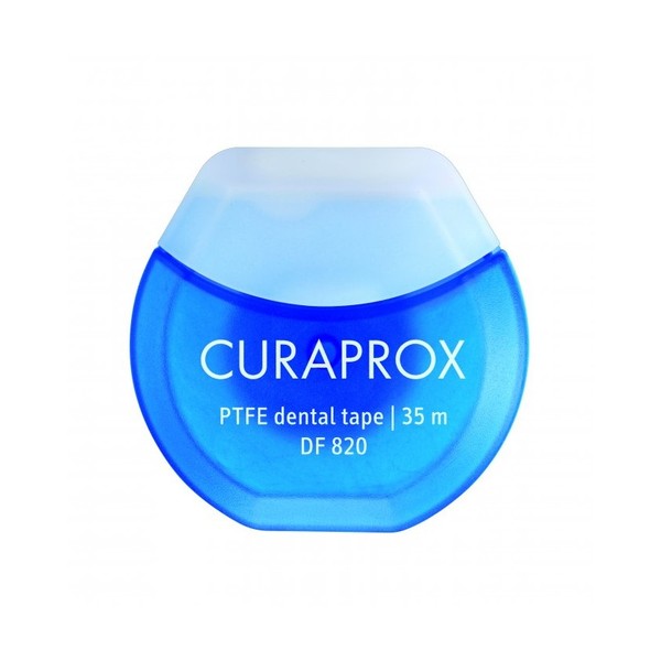 Curaprox DF 820 Tape zubní páska s chlorhexidinem 35 m