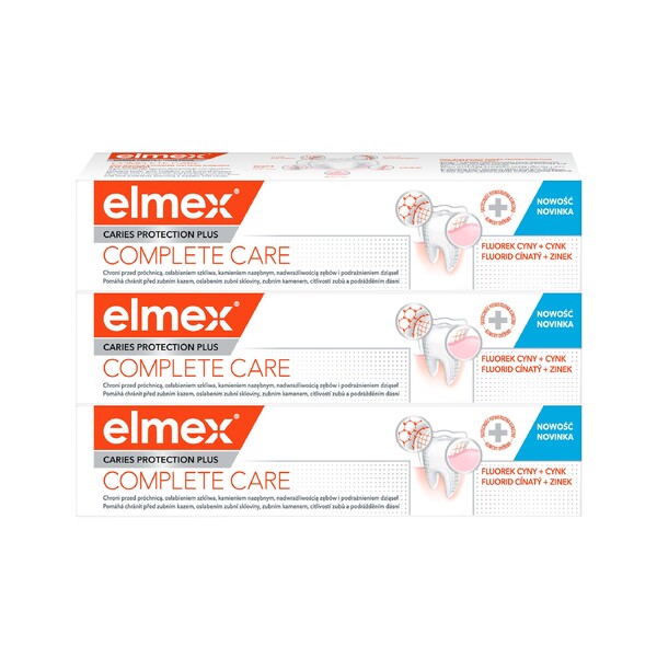 Elmex Caries Protection Plus Complete Care zubní pasta 3x75 ml