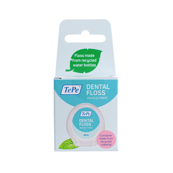 TePe Dental Floss Mint voskovaná zubní nit 40 m