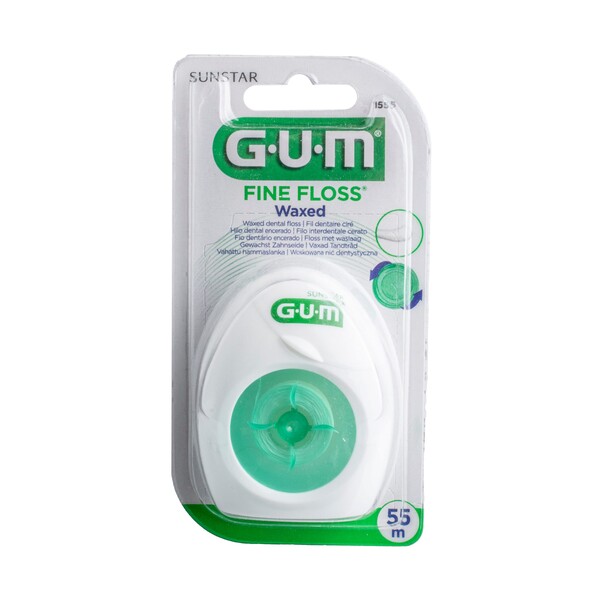 GUM Fine waxed voskovaná zubní nit 55 m