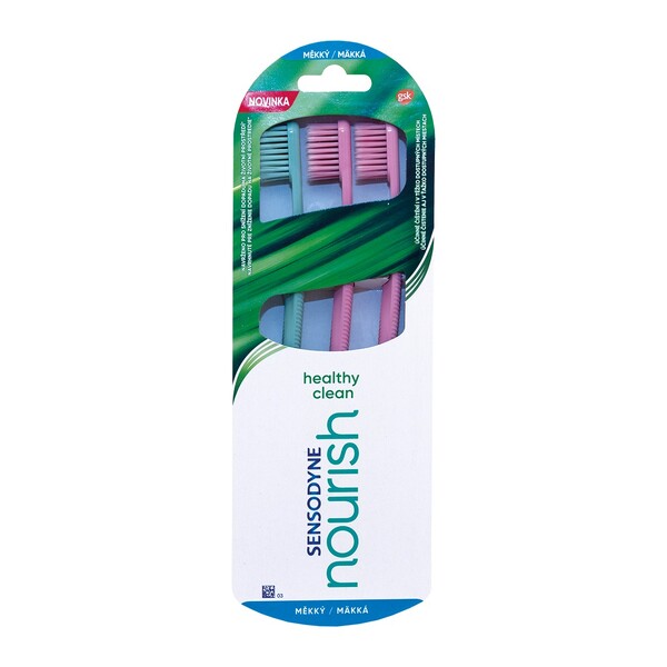 Sensodyne Nourish Healthy Clean zubní kartáček 3 ks