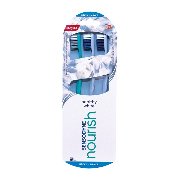 Sensodyne Nourish Healthy White zubní kartáček 3 ks