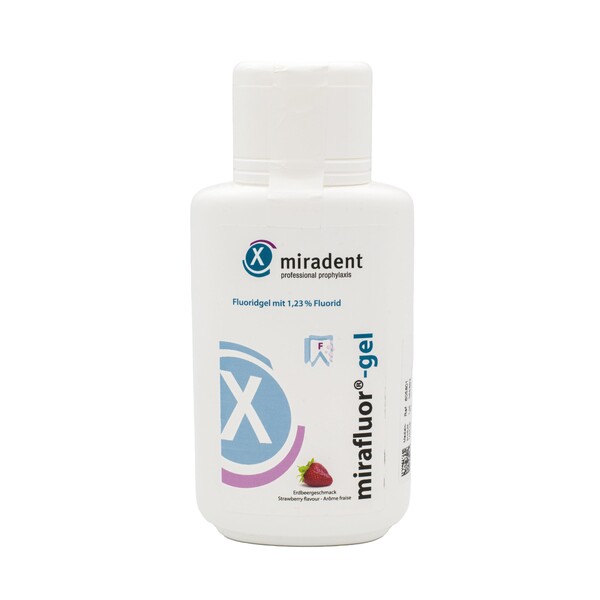 Miradent Mirafluor  gel jahoda 250 ml