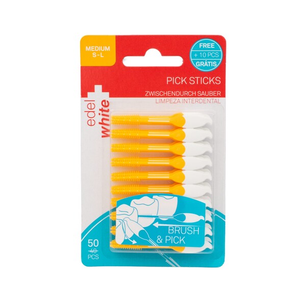 Edel+White Pick Sticks mezizubní kartáčky Medium 50 ks