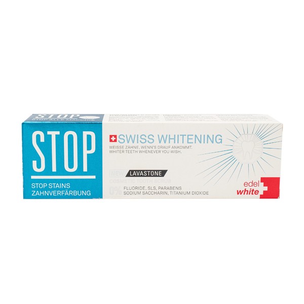 Edel+White Stop Stain Swiss Whitening zubní pasta 75 ml