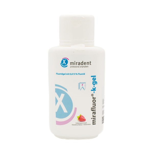 Miradent Mirafluor K-Gel  zubní gel jahoda 250 ml