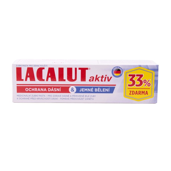 Lacalut Aktiv Gum Protect & Gentle Whitening zubní pasta 100 ml
