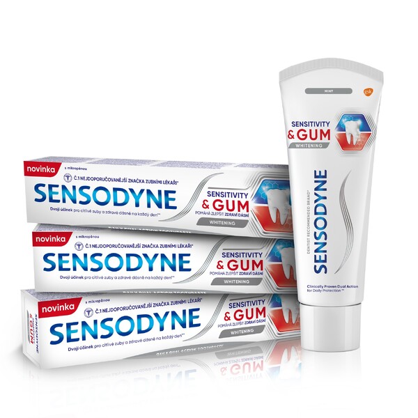 Sensodyne Sensitivity&Gum Whitening zubní pasta 3x75ml