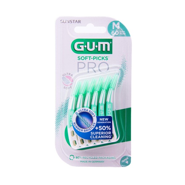 GUM Soft Picks Pro Medium mezizubní kartáčky 60 ks