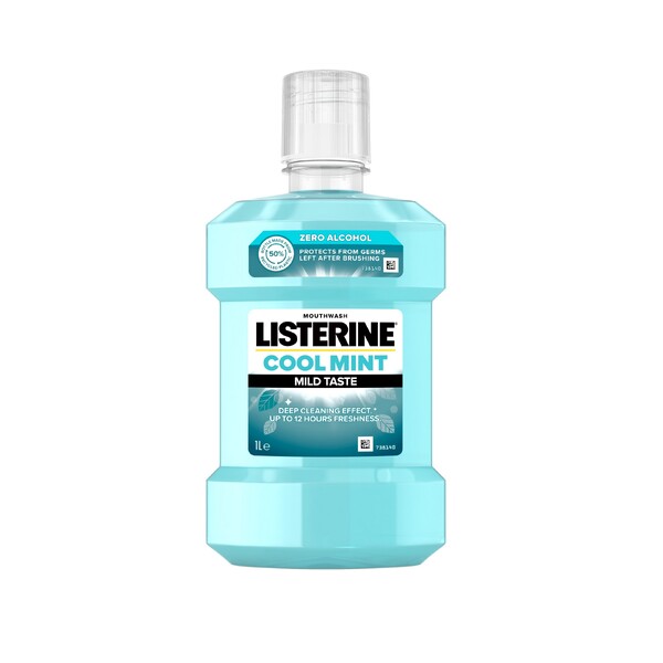 Levně Listerine Cool Mint Mild Taste ústní voda 1000 ml