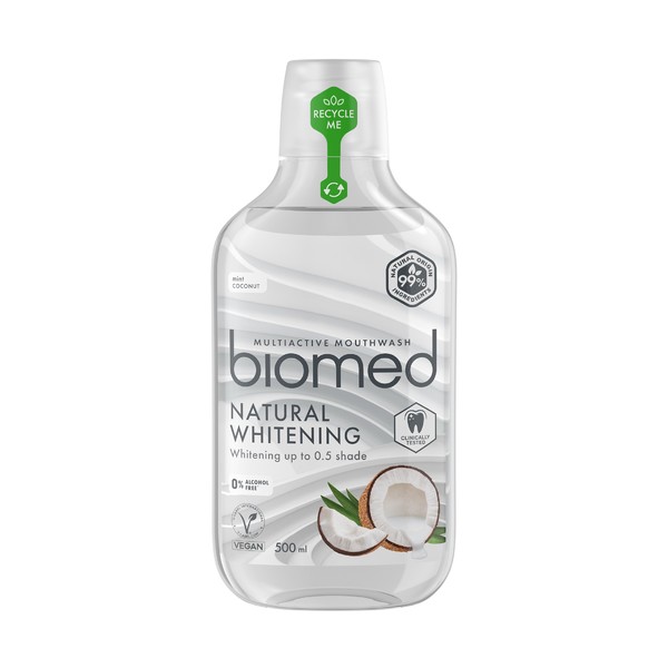 Biomed Natural Whitening ústní voda 500 ml