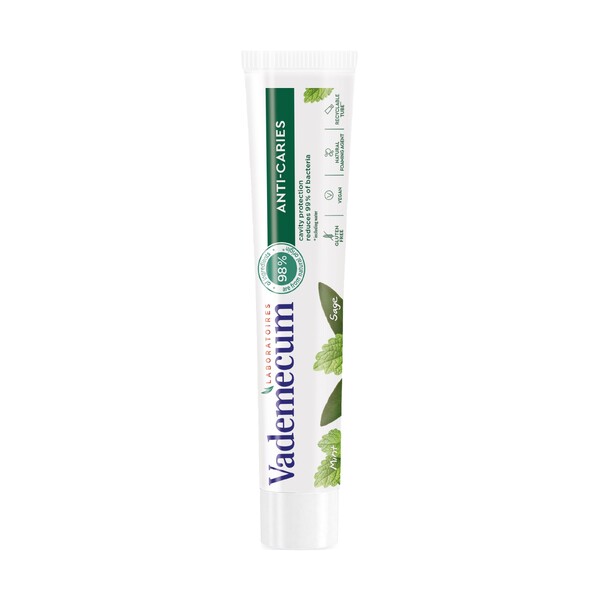 Vademecum Anti-Caries Mint&Sage zubní pasta 75 ml