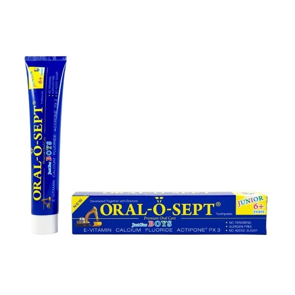 Levně Oral-o-sept Junior Boys 6+ zubní pasta 75 ml