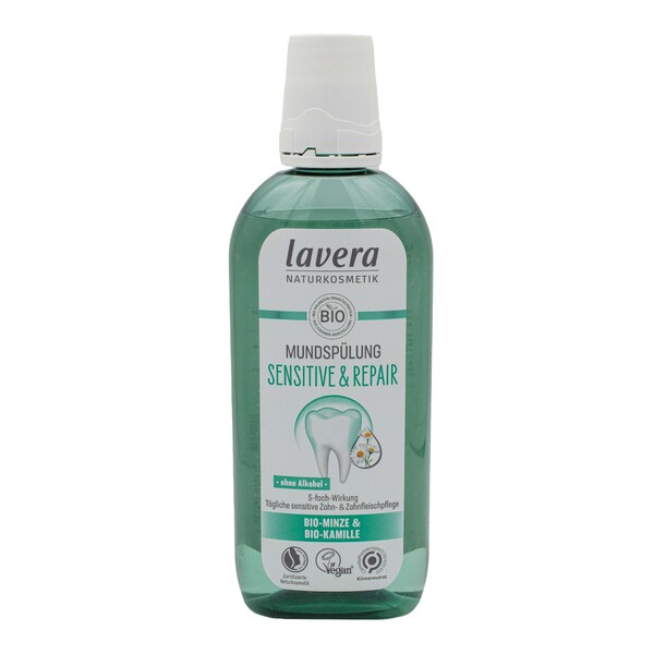 Levně Lavera Sensitive & Repair Mint ústní voda 400 ml